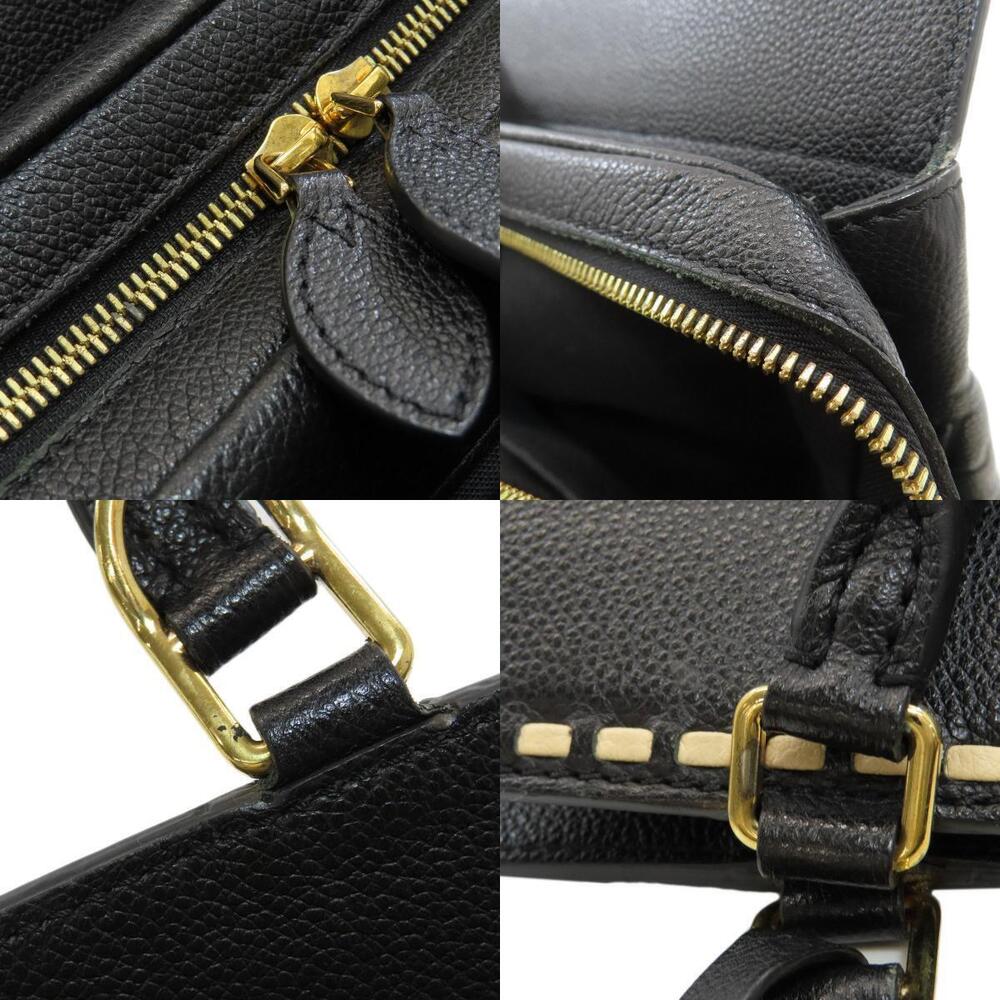 Louis Vuitton Vosges Top Handle Bag Empreinte Leather Black Gray